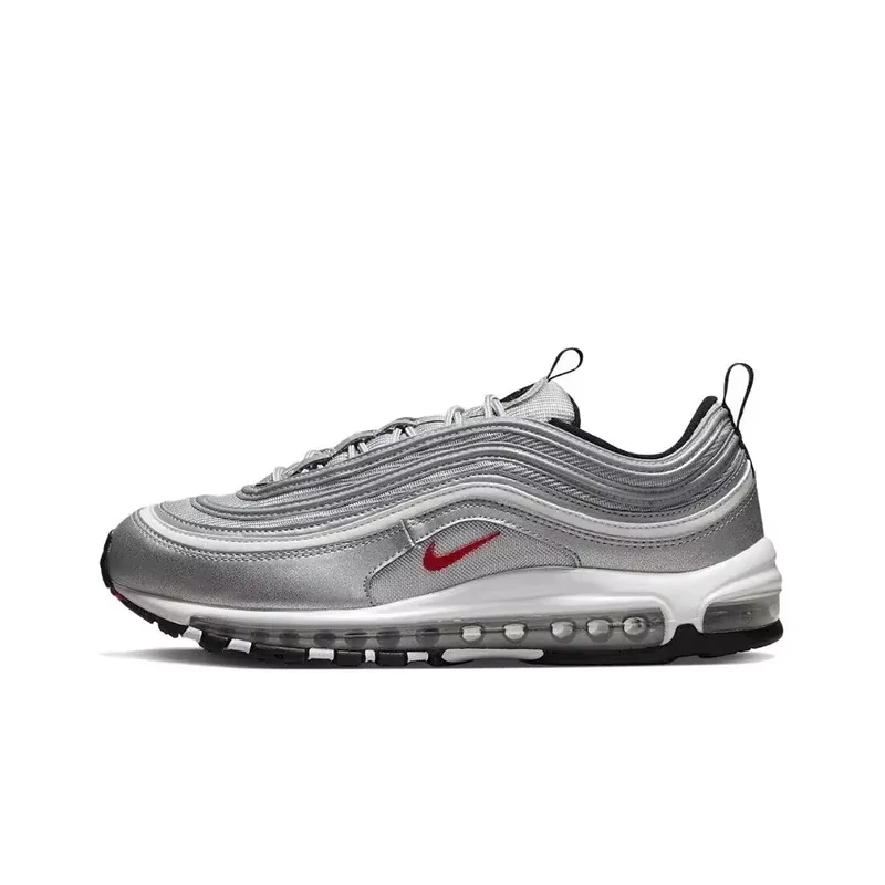 

Nike Air Max 97 'Silver Bullet' Men's Running Shoes Aseismatic Breathable Sports Unisex Vintage Sneakers 884421-001