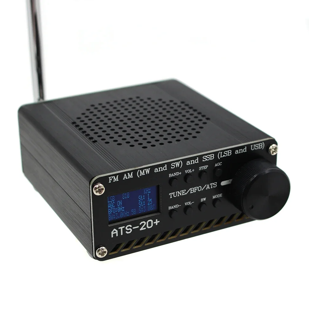 SI4732 Full Band Radio Receiver ATS-20+ Receiver FM AM (MW SW) SSB (LSB USB) Antenna OLED Display Receiver for Home