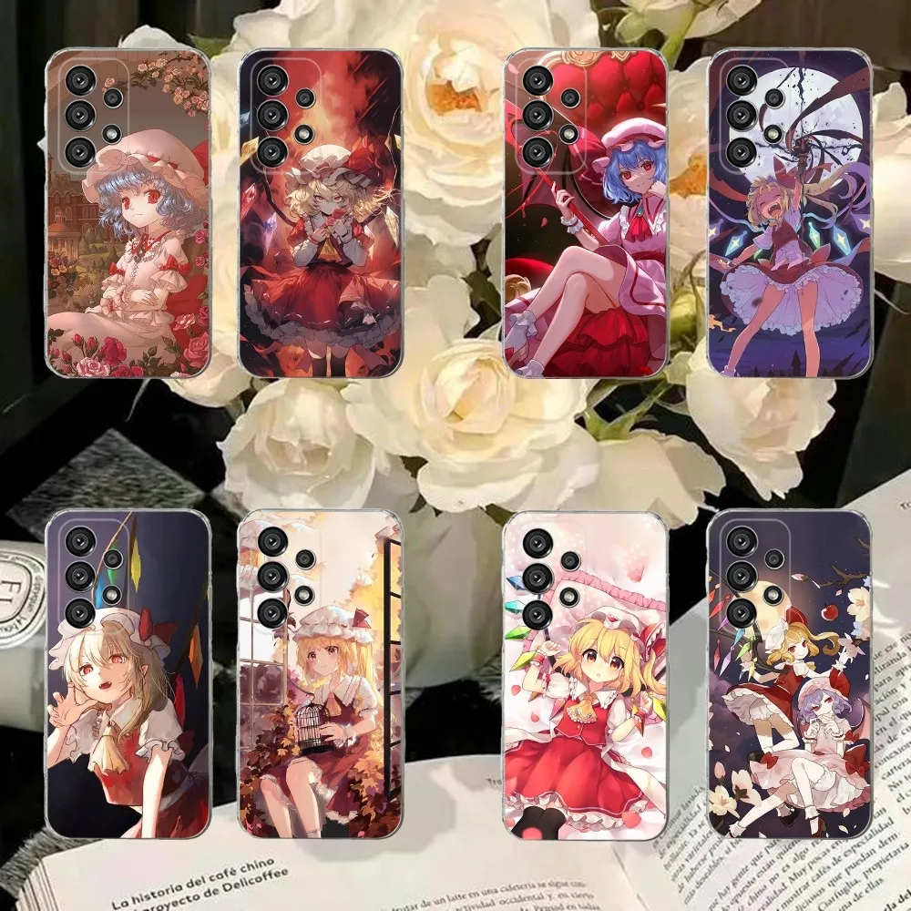 Flandre Scarlet T-TouHou Project   Phone Case For Samsung S30,S23,S21,S22,S20 Ultra,S20 FE lite,S10,S9,S8 PIus Cover Clear