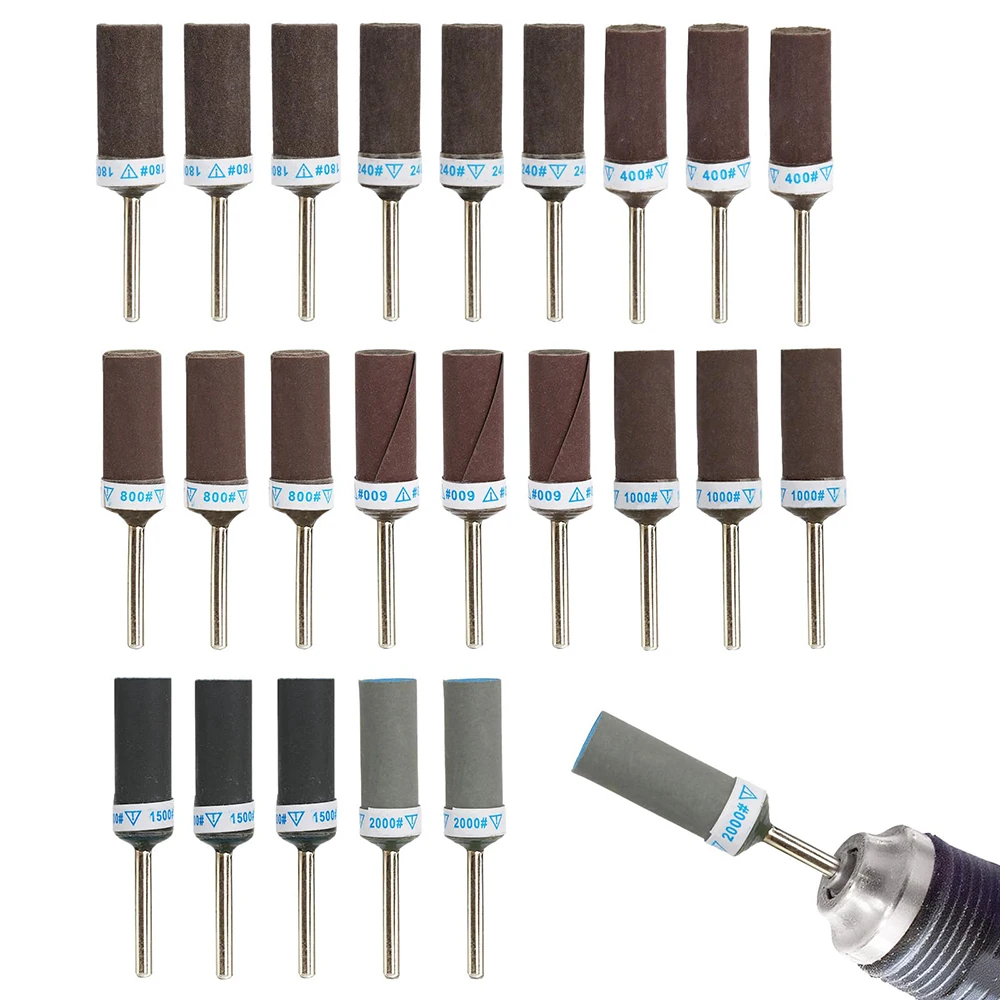 

5 шт.-15 шт., зернистость 180–10000, стержень наждачной бумаги, наждачная бумага, роторный резак, стержень с хвостовиком 2,35 мм, абразивная шлифовальная машина, вращающиеся инструменты, аксессуары