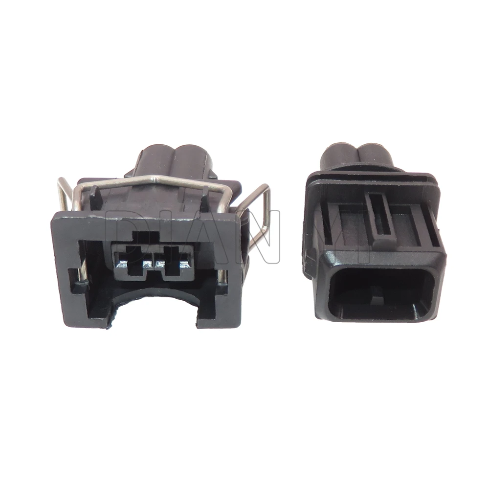 1 Set 2 Way EV1 Fuel Injector Nozzle Connector with Cables 037 906 240 829441-1 037906240 106462-1 AC Assembly Auto Cable Plugs