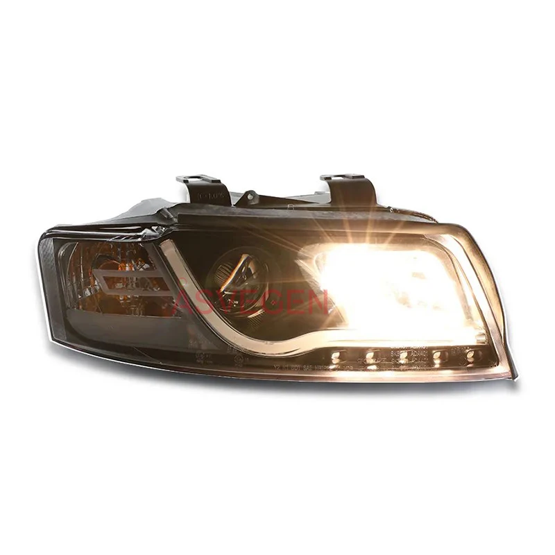 Auto Lighting System New Modified Style Head Lamp Assembly For Audi A4 B6 LED Strip Head Lights Front Lamp 2001-2004 Year