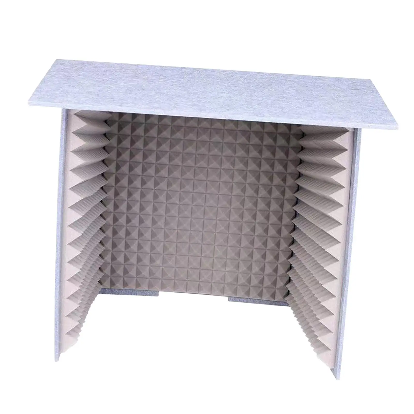 Soundproof Booth Portable Assembly Felt Polyurethane Booth Box for Desktop Sound Recording and Podcast