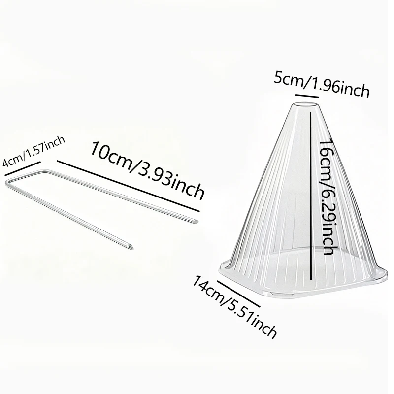 Plant Protection Collar, 20pcs - Transparent PET Material, Ideal for Vegetable Seedlings and Flower Growth, Four-season Care, Pr