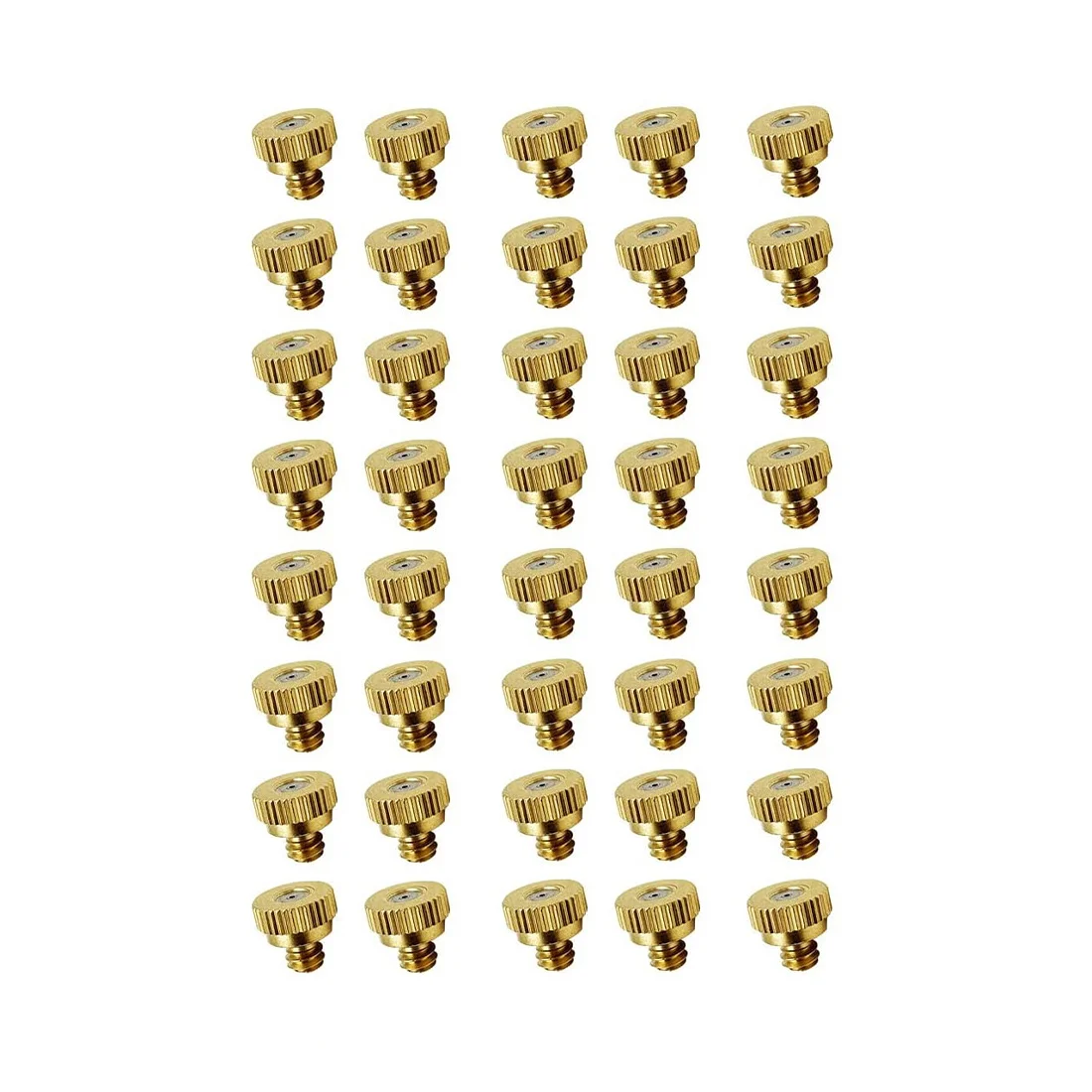 40Pack Brass Misting Nozzle,Low Pressure Atomizing Mist Nozzle,0.016 Inch Orifice(0.4mm)Thread UNC 10/24 Misting Nozzle