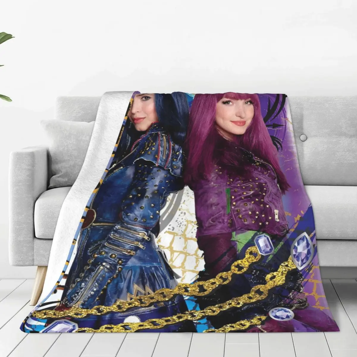 Descendants 4 The Rise Of Red Fleece Throw Blanket Kylie Cantrall Blankets for Sofa Bedroom Super Warm Plush Thin Quilt