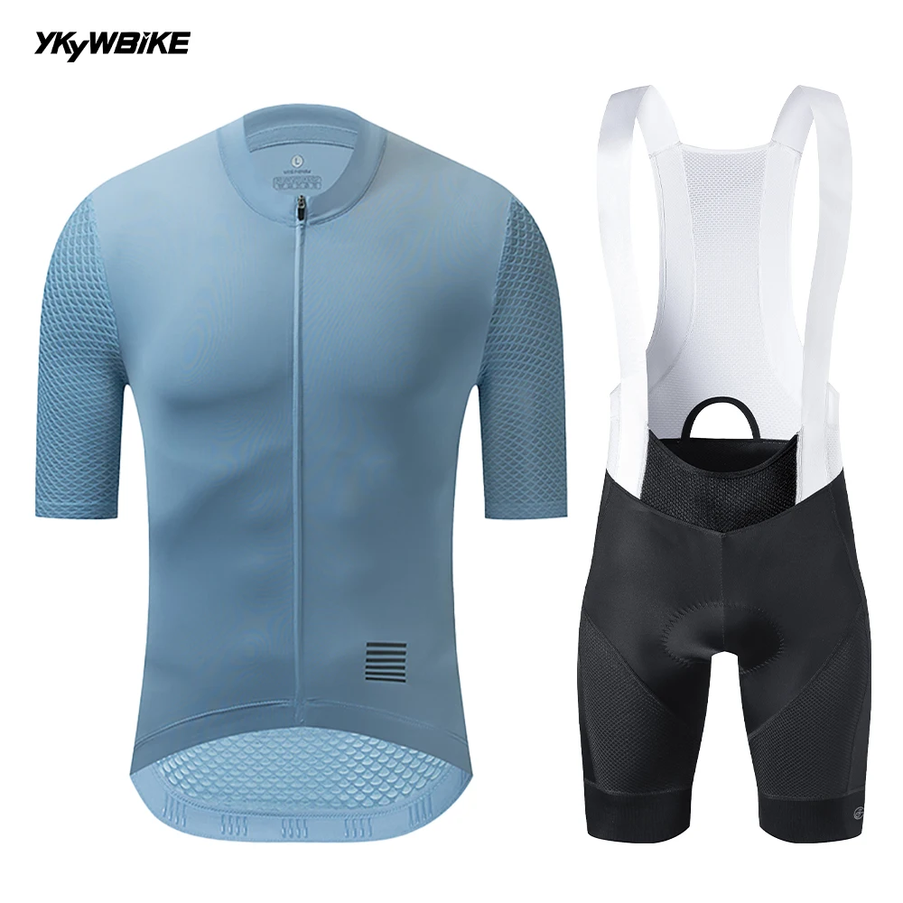 Ykywbike Heren Wielerset Zomer Fietsshirt Kits Racefiets Kleding Fietskleding Rijden Maillot Fietskleding