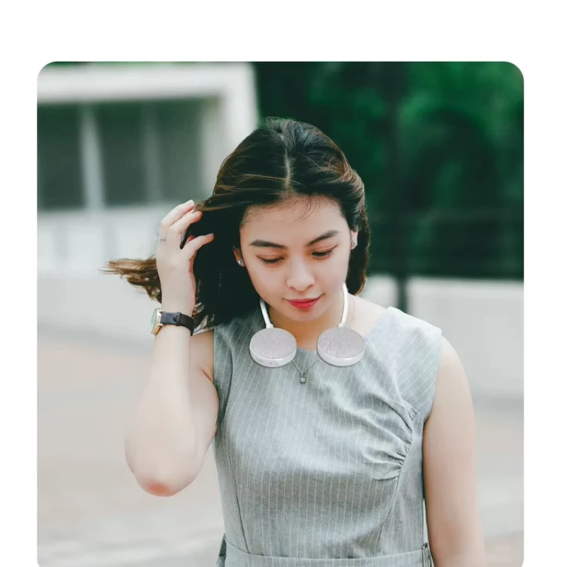 新しいぶら下げネックタイプ Bluetooth スピーカー布アートはワイヤレス折りたたみ小型 2025 音楽ミニステレオ防水ホットな新