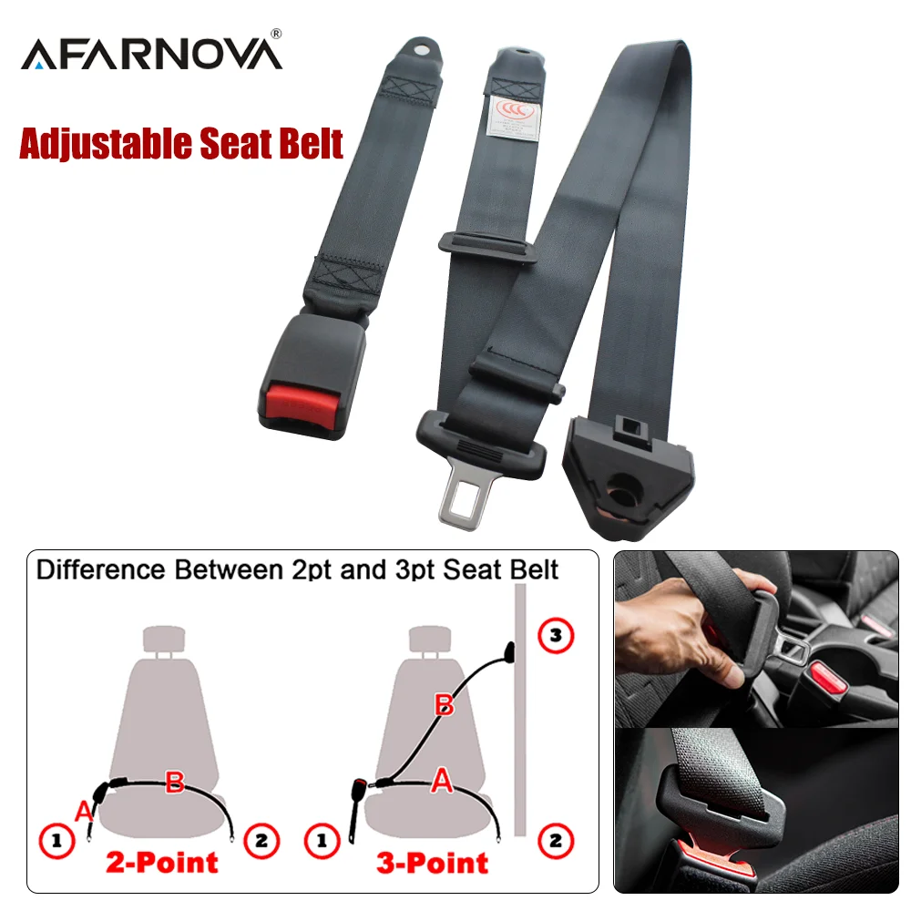 

Universal Car Seat Belt Adjustable Safety Belt Simplicity3 Point Seat Belt for Passenger Cars Engineering Vehicles Accessories