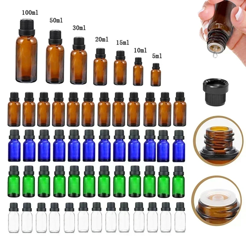 24pcs-5ml-100ml-empty-glass-essential-oil-bottle-w-orifice-reducer-tip-and-dropper-lid-travel-refillable-containers-for-perfume