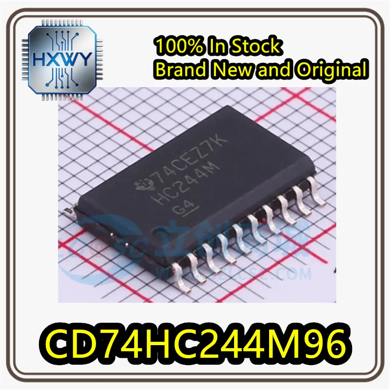 (10/50 discs) CD74HC244M96 HC244M SOIC-20 Eight-Channel Buffer/Line Driver Tri-State Output Original Stock Electronic Equipment