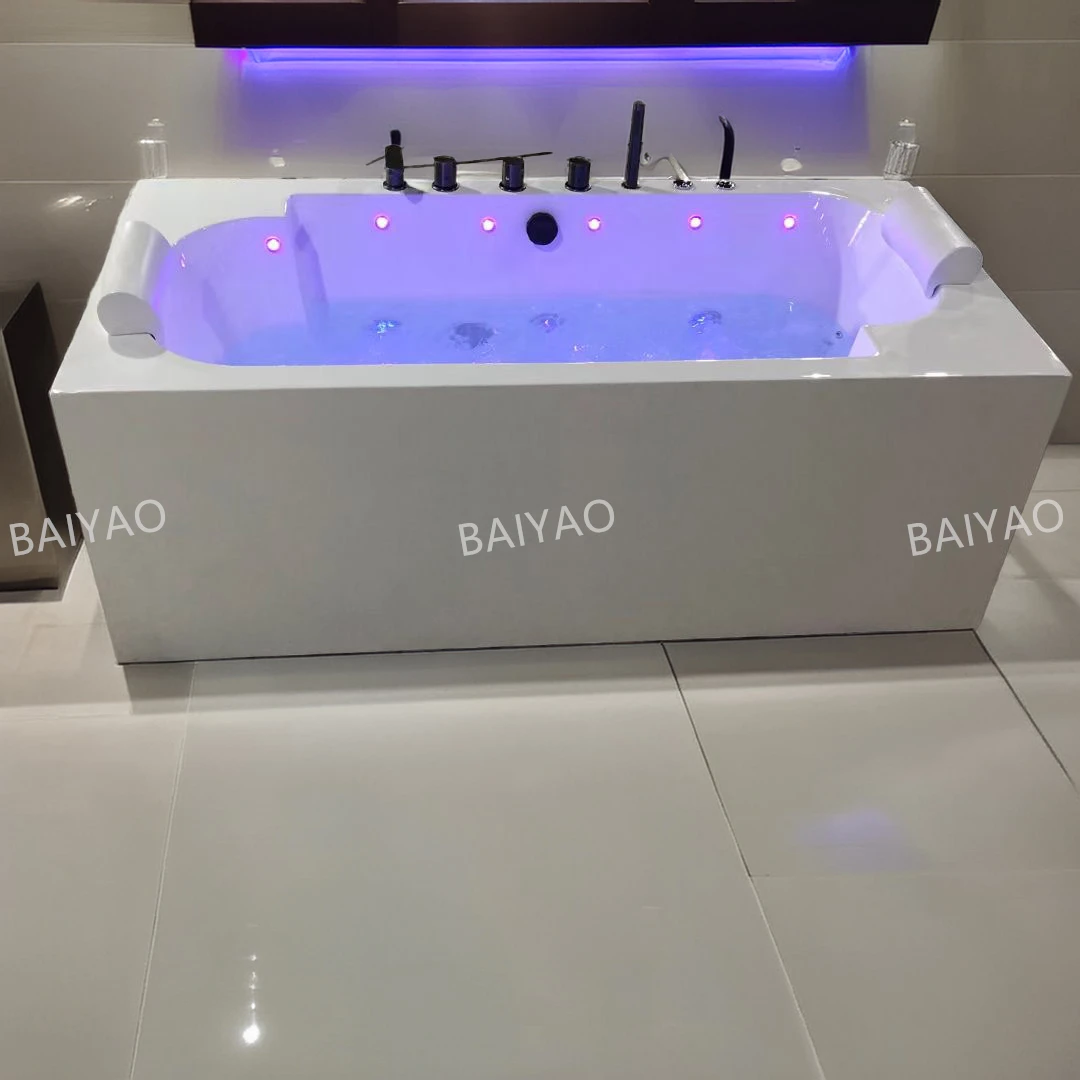 

Smart Control Acrylic Spa Tub With Customizable Parts And LED Lighting Acrylic Spa Bathtub With Smart Control