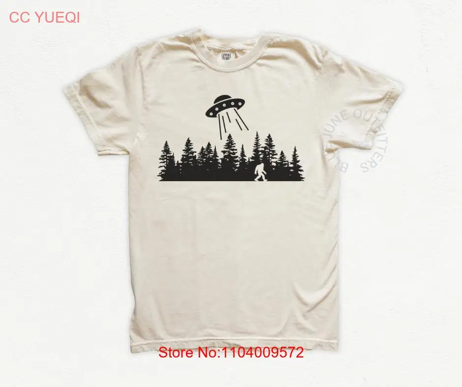 FUNNY UFO BIGFOOT ABDUCTION TEE | COMFORT COLORS®