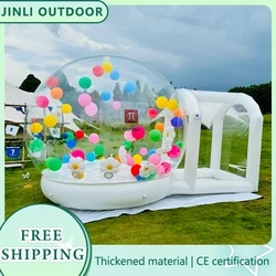 Inflatable bubble house, bubble tent, transparent PVC dome house with balloons for children's indoor