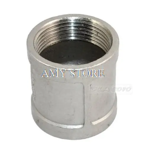 

1-1/4"Female x 1-1/4"Female Couple Stainless Steel 304 Threaded Pipe Fitting BSP