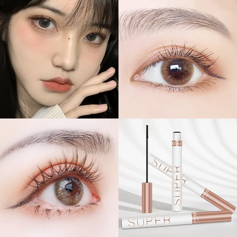 Rímel volumizador à prova d'água, à prova de manchas, alongamento de cílios naturais, ondulação de longa duração, secagem rápida, cosméticos de maquiagem