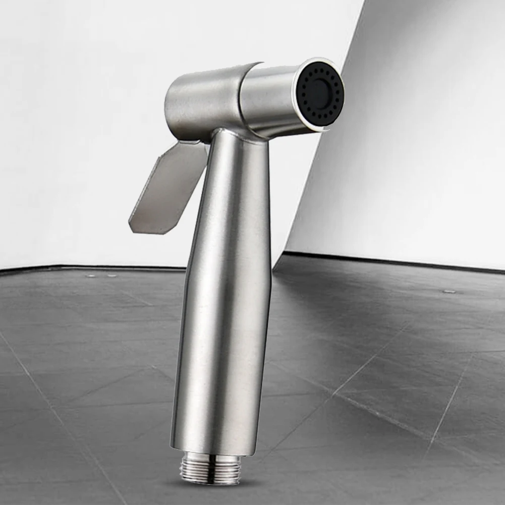 

Держатель для ручного душа, износостойкий портативный туалетный распылитель, самоочищающийся набор для биде, набор распылителей для унитаза из нержавеющей стали