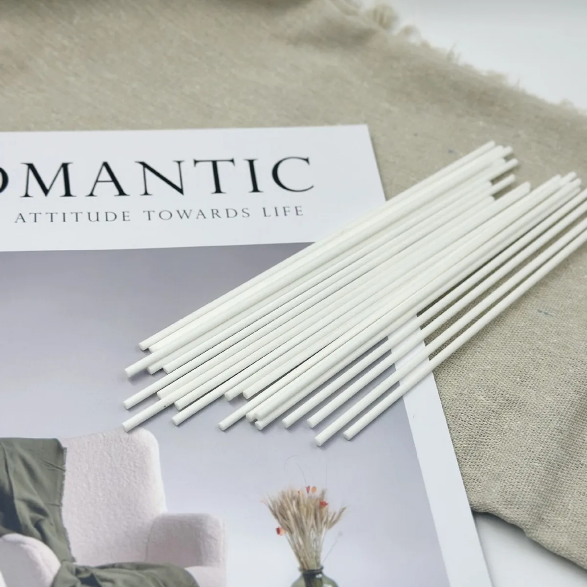 

L10/19/22/24/25/30CM X 4MM 1000PCS Home Fragrance Gift Essential Oil Aroma Diffuser Rattan Reed Sticks Fiber Rattan Sticks