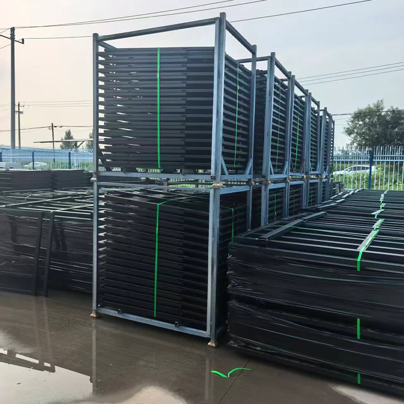 【Wholesale Price】CE Frame Barrier Storage Cart Heavy  Industrial Parking Barrier Forklift Movable Stackable Crowd Control St