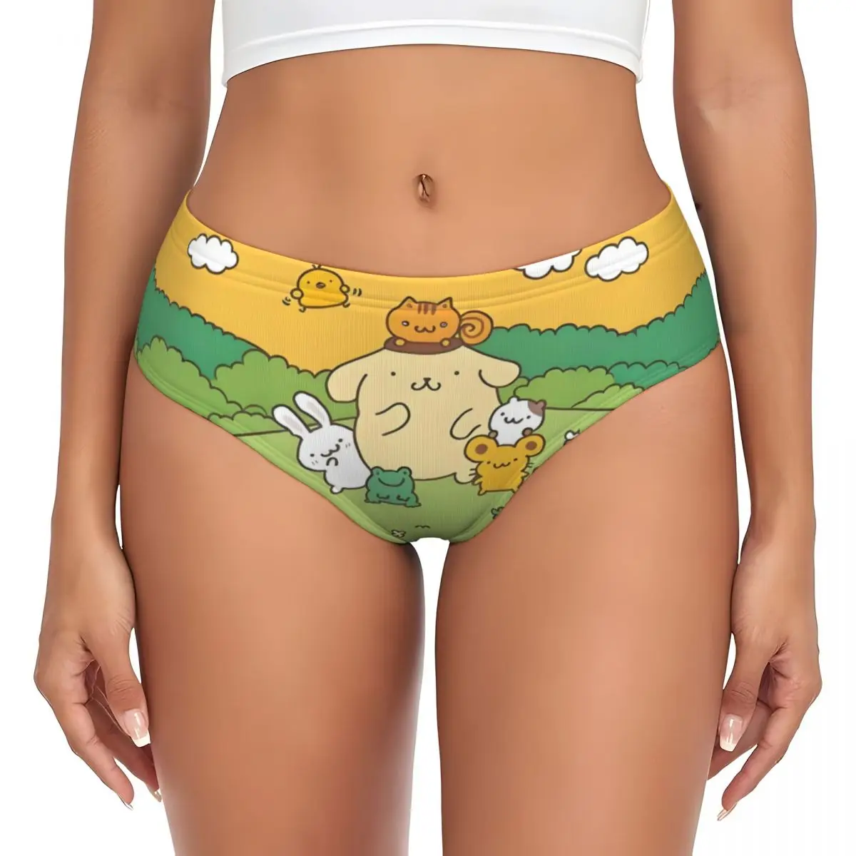 Bragas personalizadas de Pompompurin de dibujos animados de Sanrio