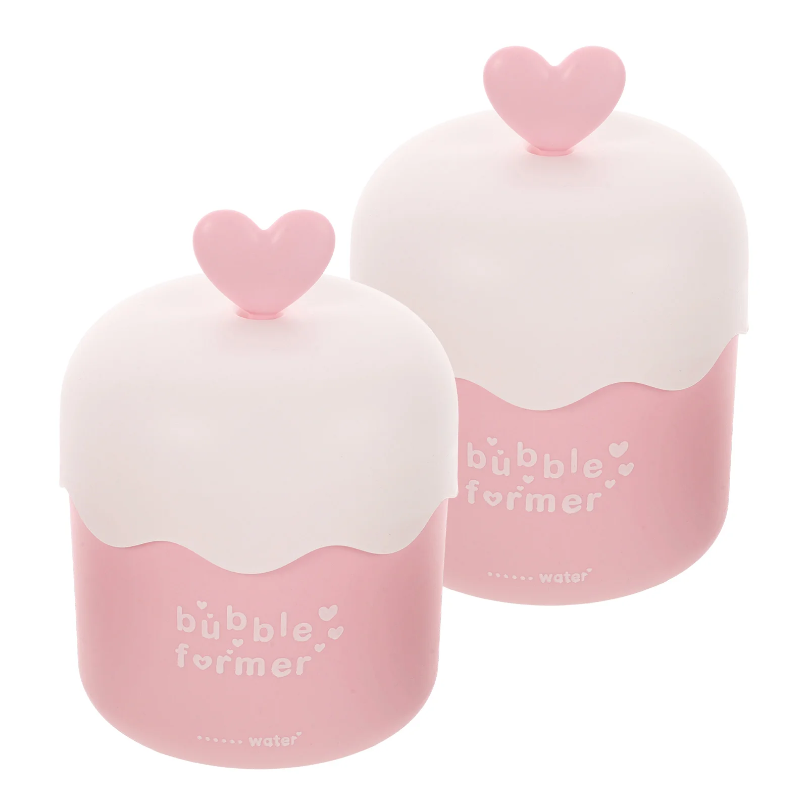 2 Pcs Foam Machine Bubbler Marshmallows Cleanser Cup Plastic Facial Portable Foams Maker