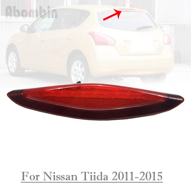 Rear High Mount Brake Lamp Back Indicator Light Stop Light Additional Brake Light For Nissan Tiida 2011 2012 2013 2014 2015