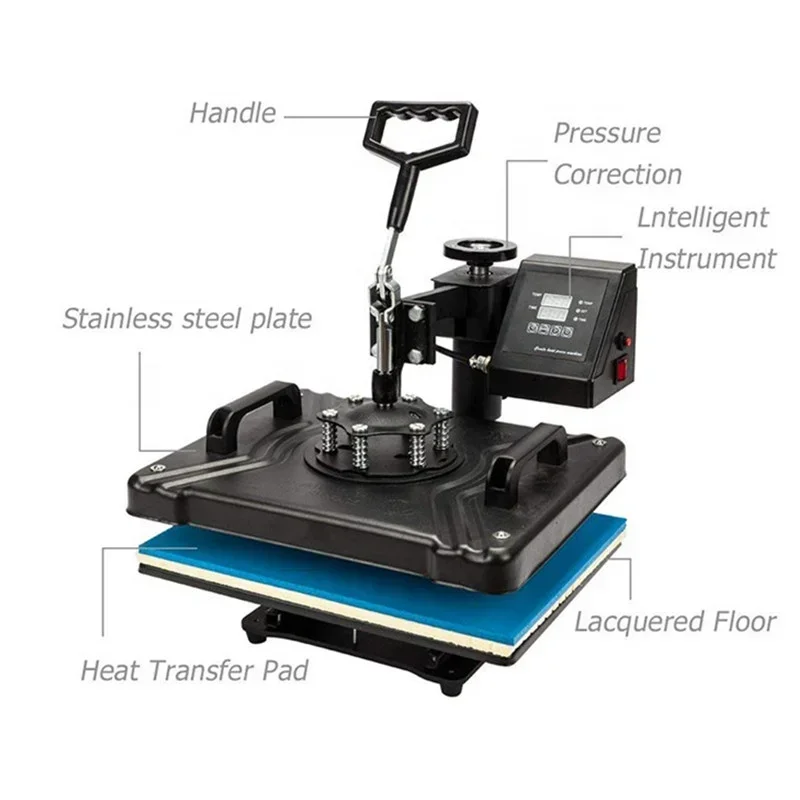 2025 رائجة البيع سعر الجملة 8 في 1 in1 آلات ضغط حراري واحدة للتسامي لتي شيرت/قبعة/كوب/أكياس/
