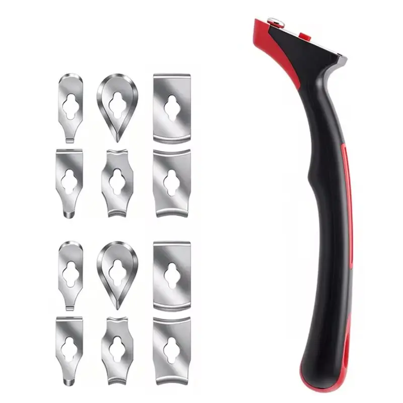 AB34-Multifunctional Woodworking Glue Scraper And Paint Scraper Set With Soft-Grip Design