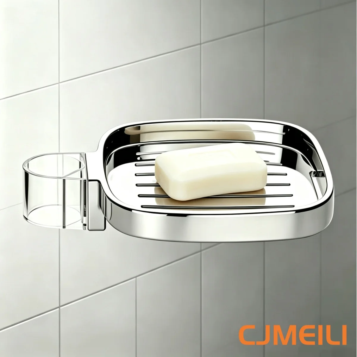26519000 Shower Slide Bar Soap Dish ABS Soap Tray Holder Detachable Drainage Soap Caddy For Shower Riser Rail Accessories