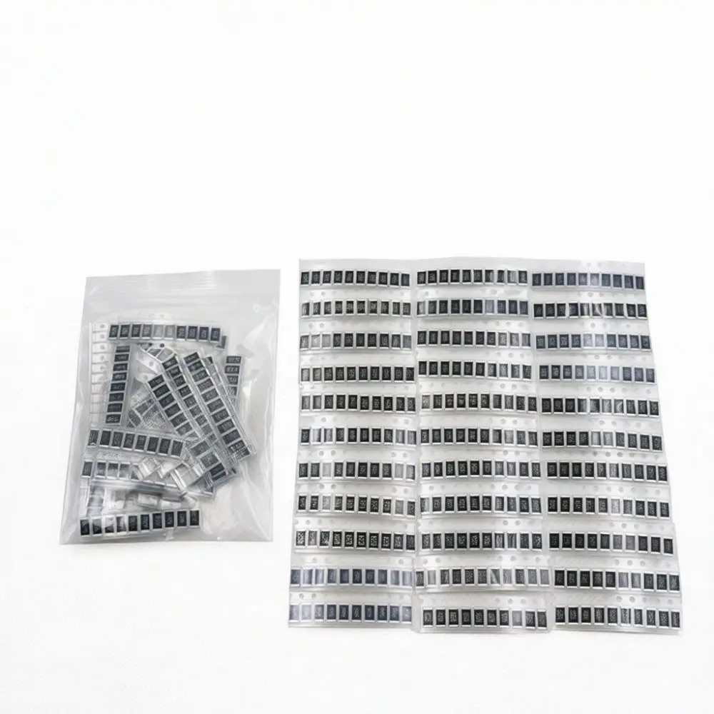 For YUNYIDA 2512 SMD Resistor Kit Assortment Electronic Components Set High Precision Fixed Resistors Lab Prototyping Repair