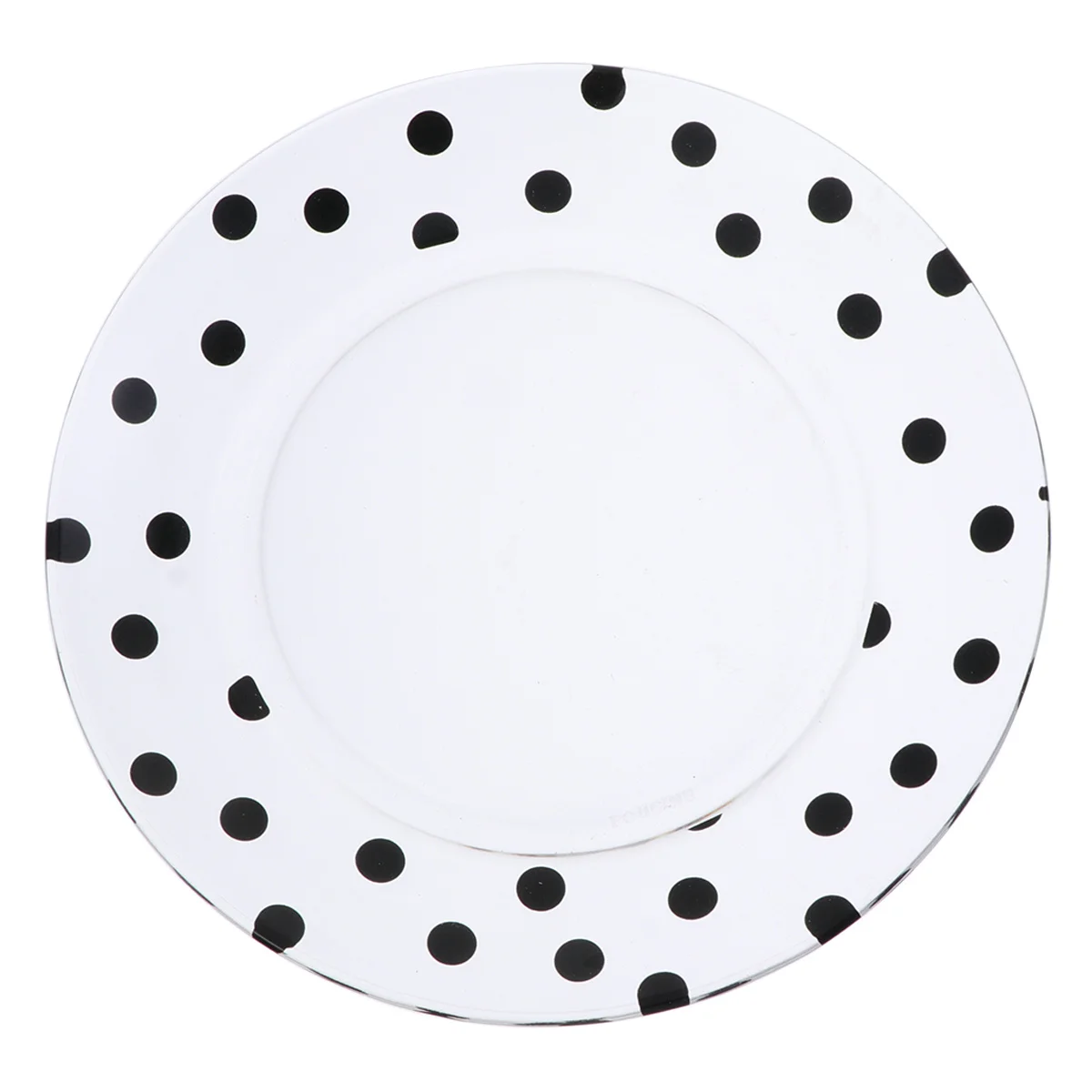 

1Pcs Dotted Pattern Glass Plate Creative Fruit Salad Plate Food Serving Dish for Parties Weddings Elegant Design