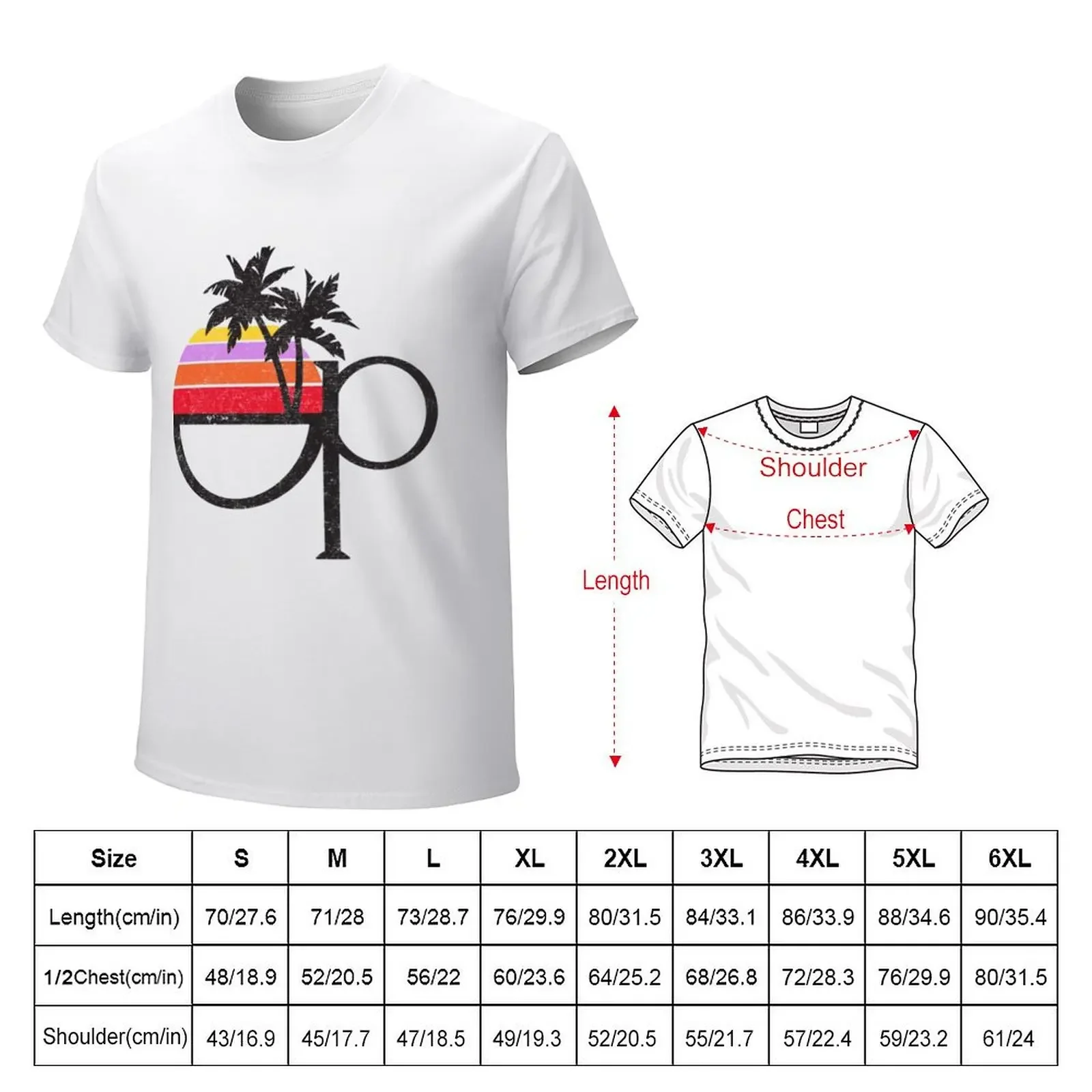 Camiseta clásica de Ocean Pacific OP para hombre, ropa Vintage desgastada de los años 80, sublime oversizes, nueva edición