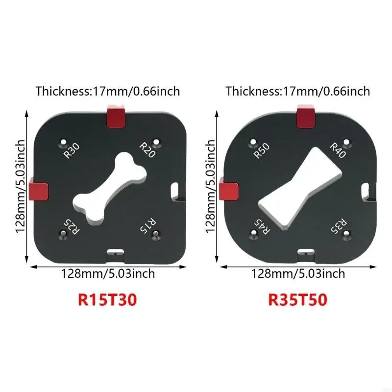 Router in alluminio Modello maschere d'angolo per archi precisi che taglia 15-R30/R35-R50