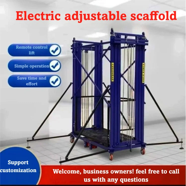 Rise 8M Commercial Industrial Scaffolding Lift 500KG Capacity Heavy Duty Construction Equipment Rental