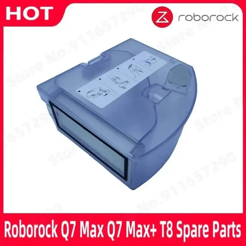 Dustbin Box Water Tank For Roborock Q7 Max Q7 Max+ T8 Dust Box with Hepa Filters Vacuum Cleaner Accessories