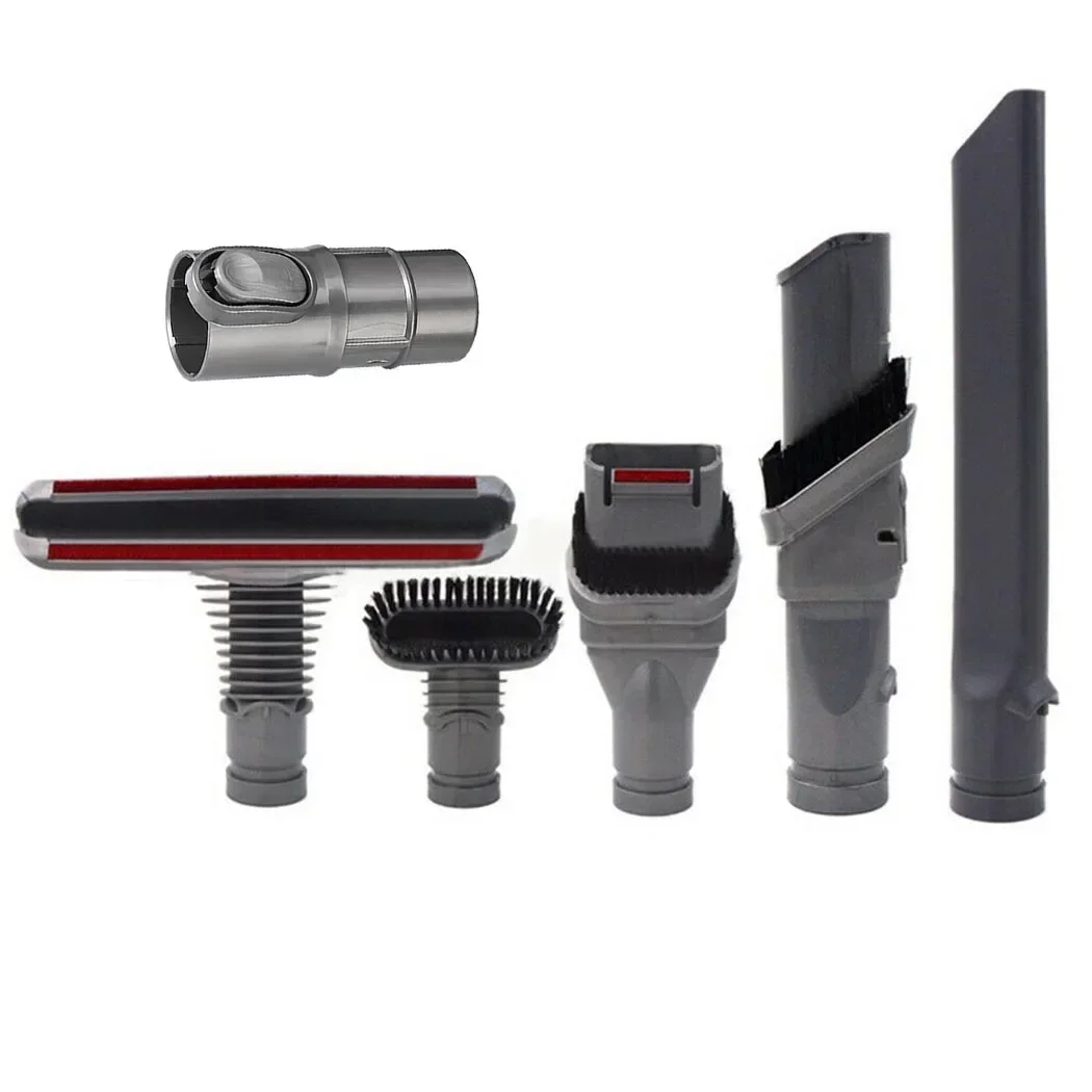 6Pcs Vacuum Cleaner Brush Nozzle Head Adaptor Dusting Crevice Stair Tool Kit For Dyson DC32 DC33 DC19