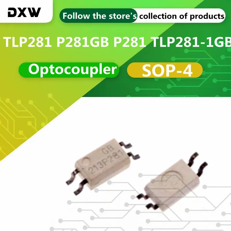 10PCS/Lot  TLP281 P281GB P281 TLP281-1GB  SOP4  Optocoupler