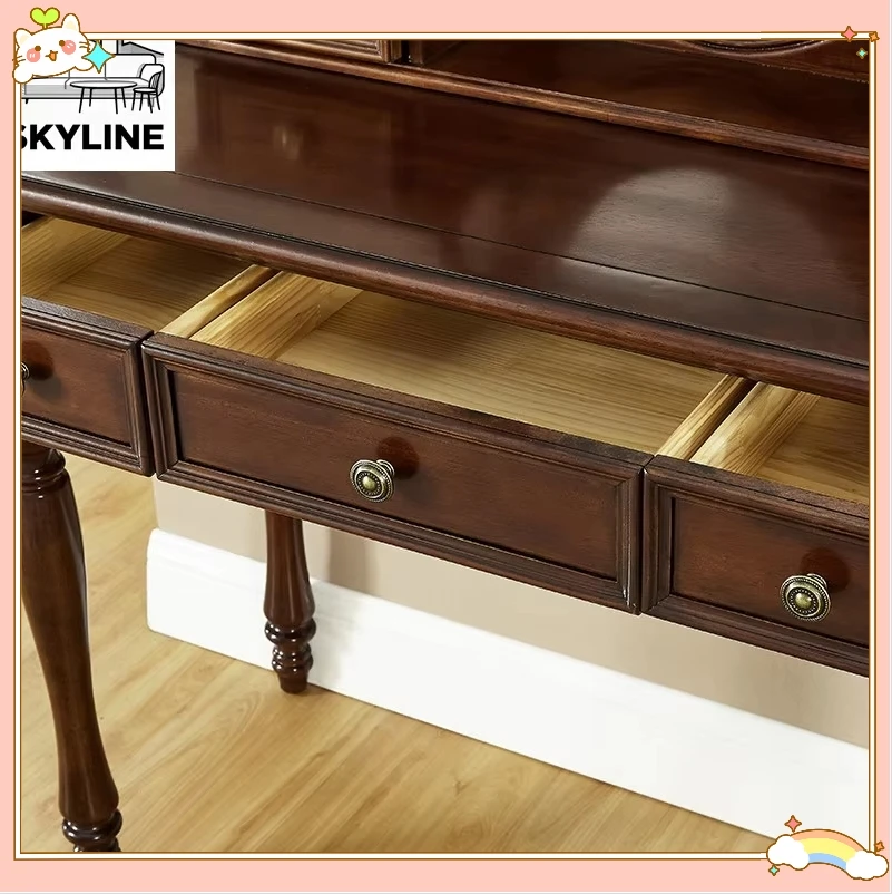 Solid Wood Multi-Use Study Desk, Versatile Writing Table for Home & Office Decor