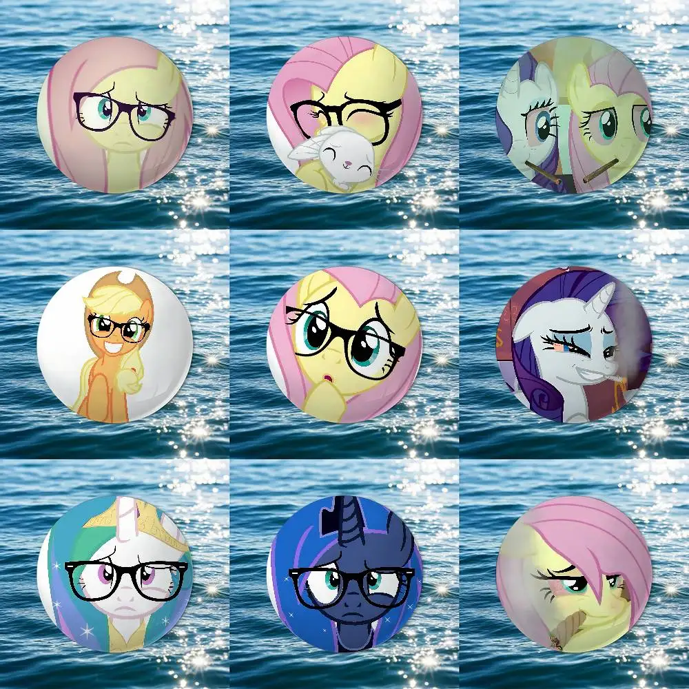 

Cute Cartoon L-little P-pony Fun Kawaii Badges Button PinsBrooch Creative Funny Quotes Badge Clothes Backpack Jewelry Gift For