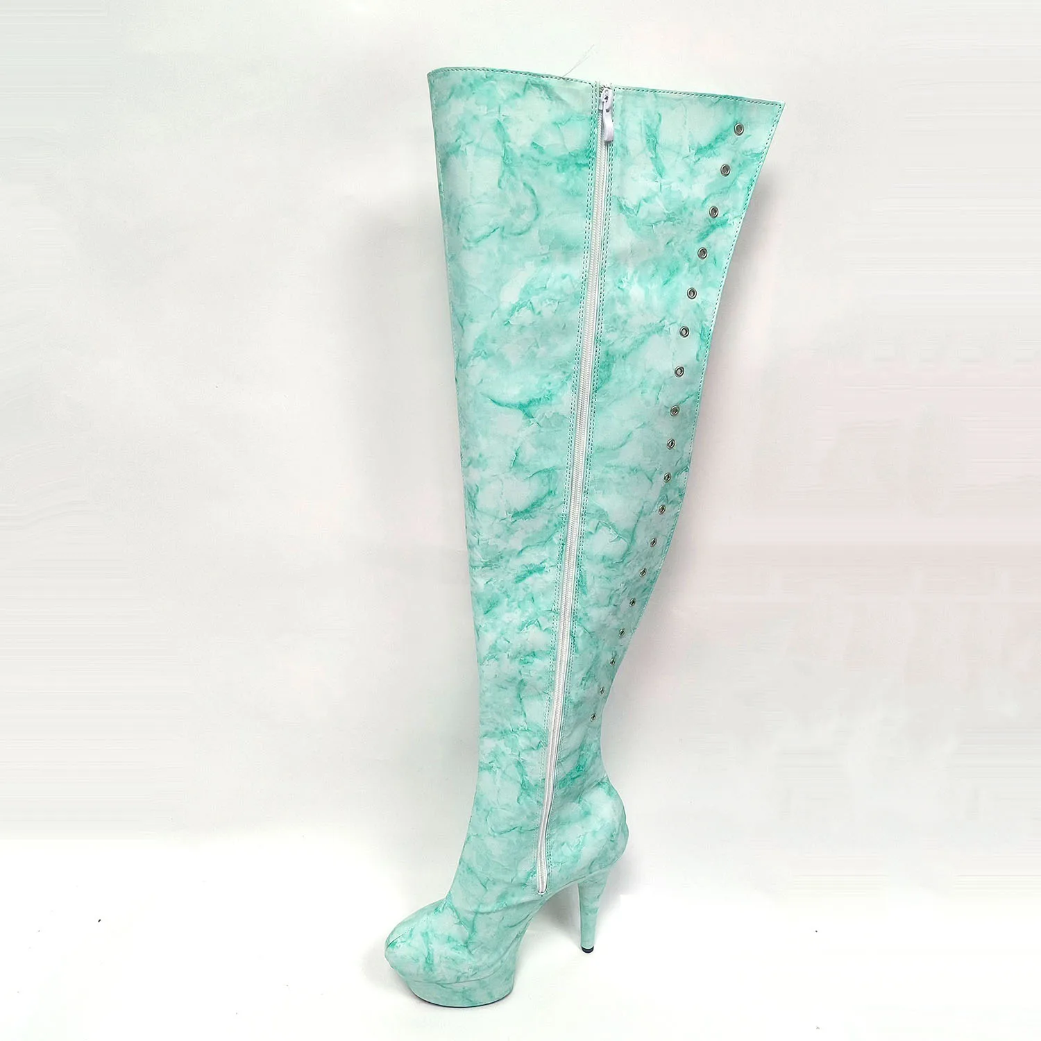 Elegant 15cm over the Knee Bootsg gladiator Platform 6inch High Heels  Exotic Dancer Pole Dance Shoes Exotic Stripper Gothic