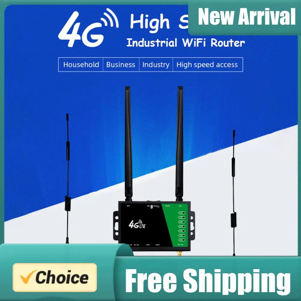 

4G LTE CPE-роутер, Wi-Fi-роутер с гнездом для SIM-карты, 4 антенны, беспроводной маршрутизатор, 150 Мбит/с, защита от вирусов, модем-роутер для дома и офиса