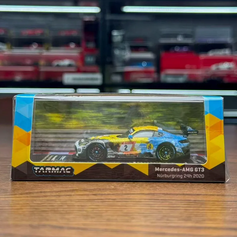 disponibile-modello-in-miniatura-in-lega-1-64-amg-gt3-nurburgring-24h-replica-di-un-veicolo-2°-posto-giocattolo-da-collezione-per-bambini-statuetta-da-tenere-in-camera
