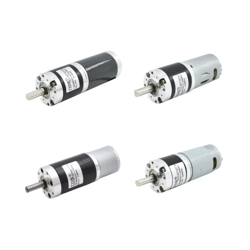 OEM 38mm 高トルク低騒音高速低速ブラシ付きDC遊星歯車モーター（金属製ギア付き）