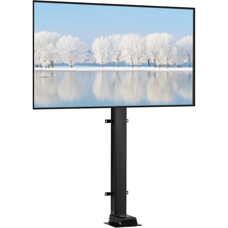 Motorized TV Lift Stroke Length 35 Inches Motorized TV Mount Fit for 37-65 Inch TV Lift with Remote Control Height Adjustable