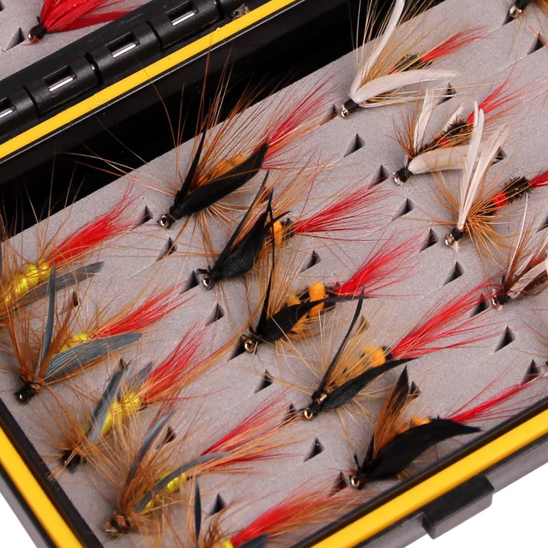 40/72/100/120Pcs/Box Mixed Styles Flies Kit Fly Fishing Lure Wet Dry Nymph Artificial Flies Bait Pesca Tackle Trout Carp Kit