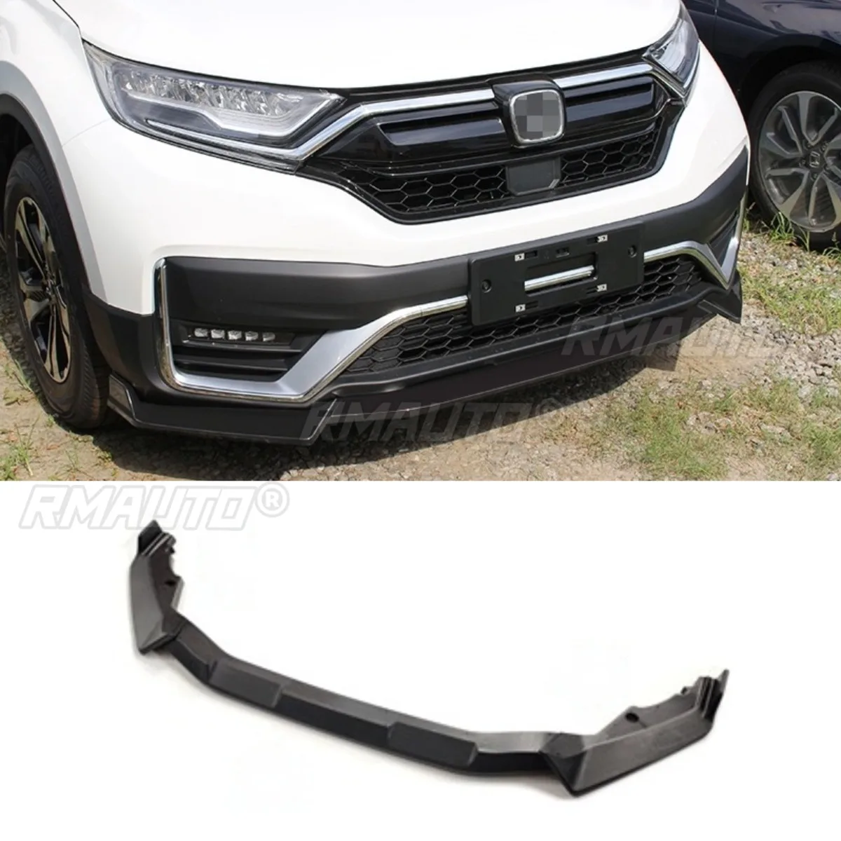 

Car Front Bumper Lip Diffuser Spoiler Glossy Black Modification Part for HONDA CRV 2021 Bumper Guard Car Accessories