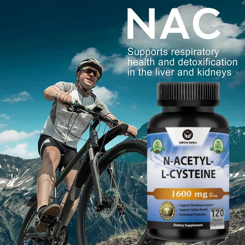 Premium Nacetyllcysteine ( 1600mg Immune Support Antioxidant Free Radical Fighter Freeform 100 Vegan Capsules