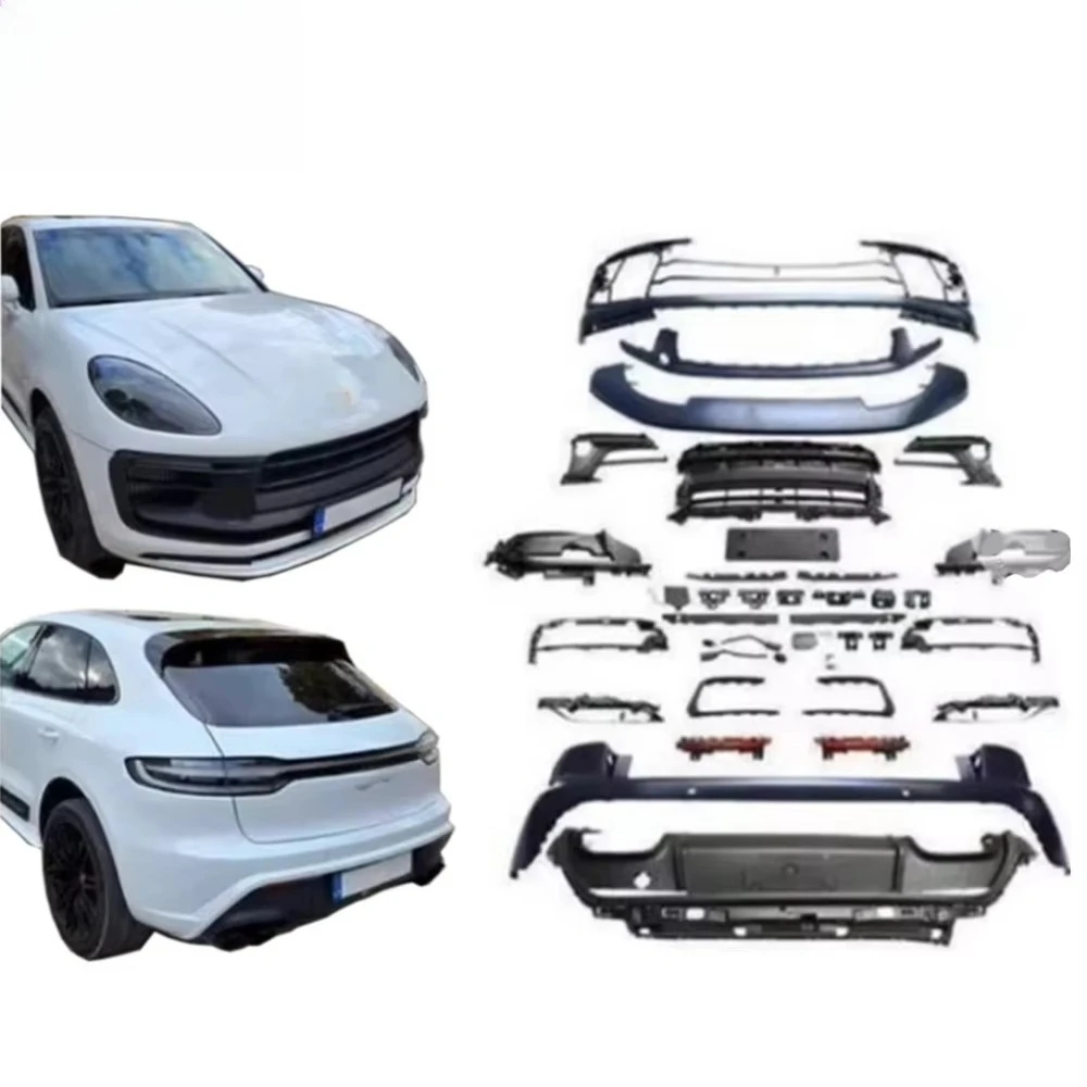 2021y+ Macn to 2023y+ GTS Body Kit PP Full Set Auto Facelift Kit Upgrade Set Car Front Bumper Rear Bumper Grille Accessories