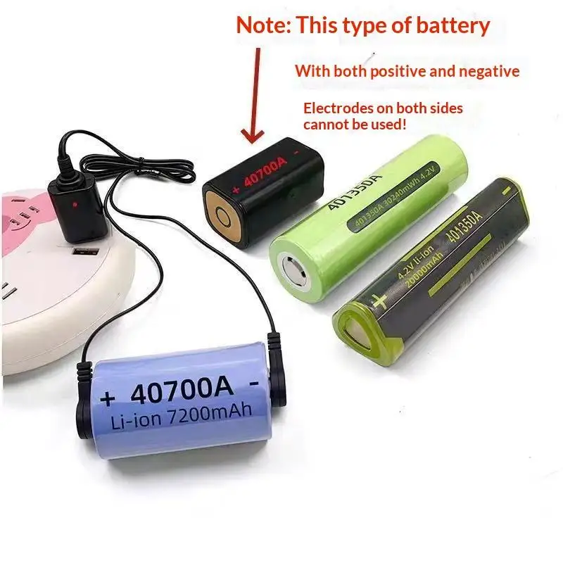 1Pc Portable Magnetic Lithium Battery Charger Anti-Oxidation USB Charging Cable for Battery Powered Devices