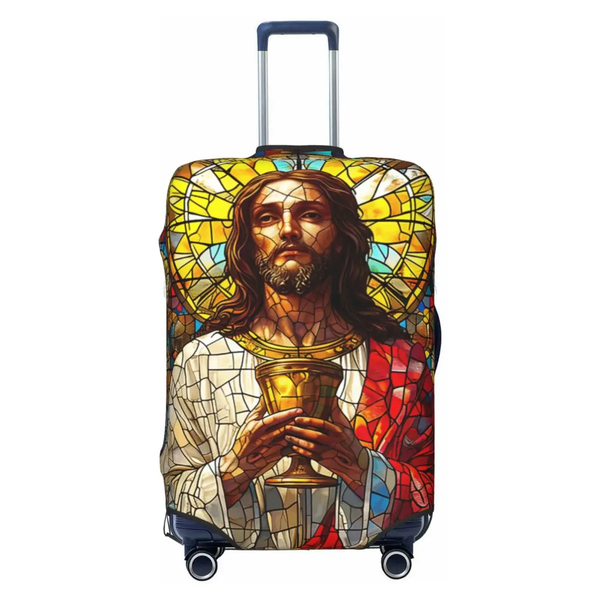 

Custom Religious Jesus Christ Luggage Cover Fashion Suitcase Protector Covers Suit For 18-32 inch